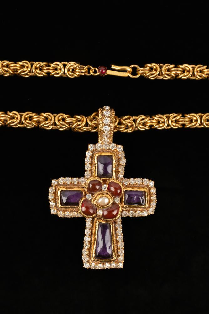 Collier "croix" Chanel Haute Couture