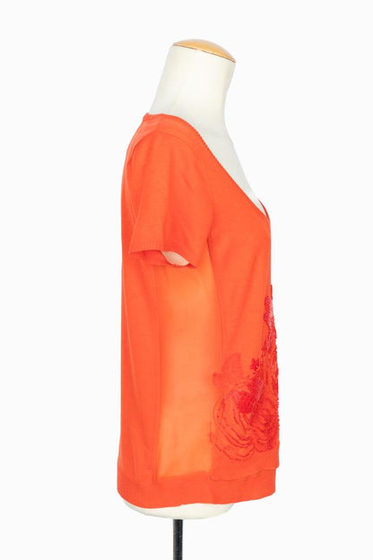 Twin set orange Christian Lacroix 