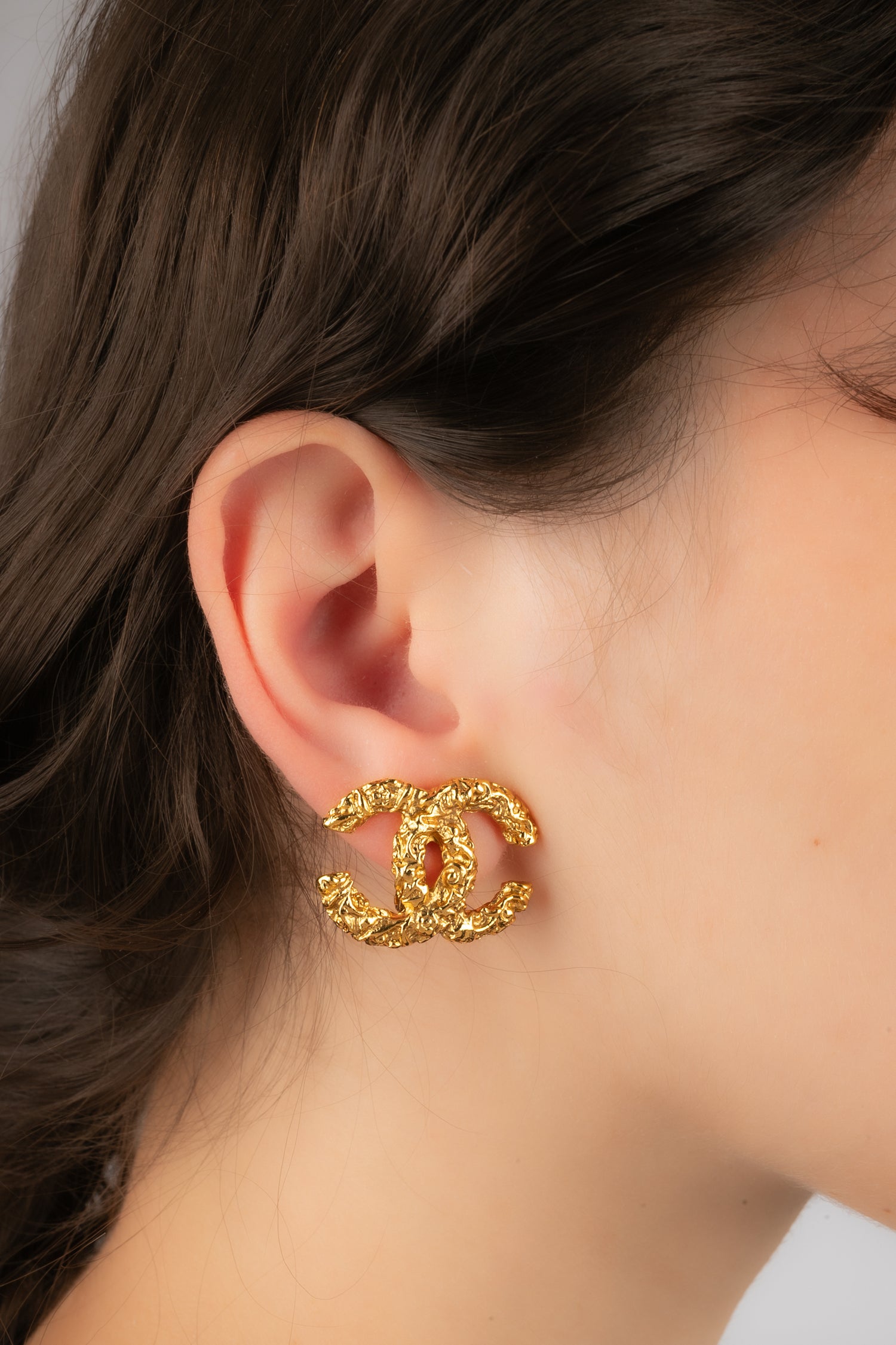 Boucles d'oreilles cc Chanel 1993