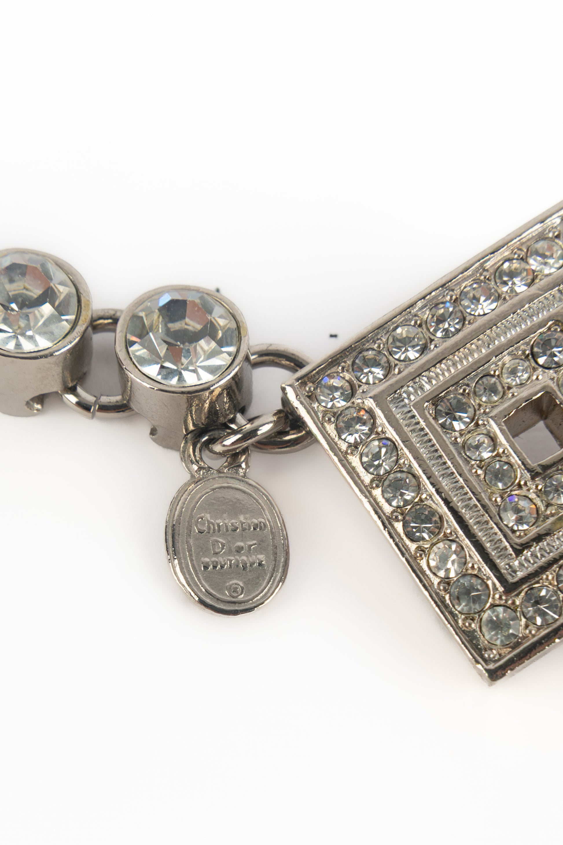 Ceinture argentée Dior 