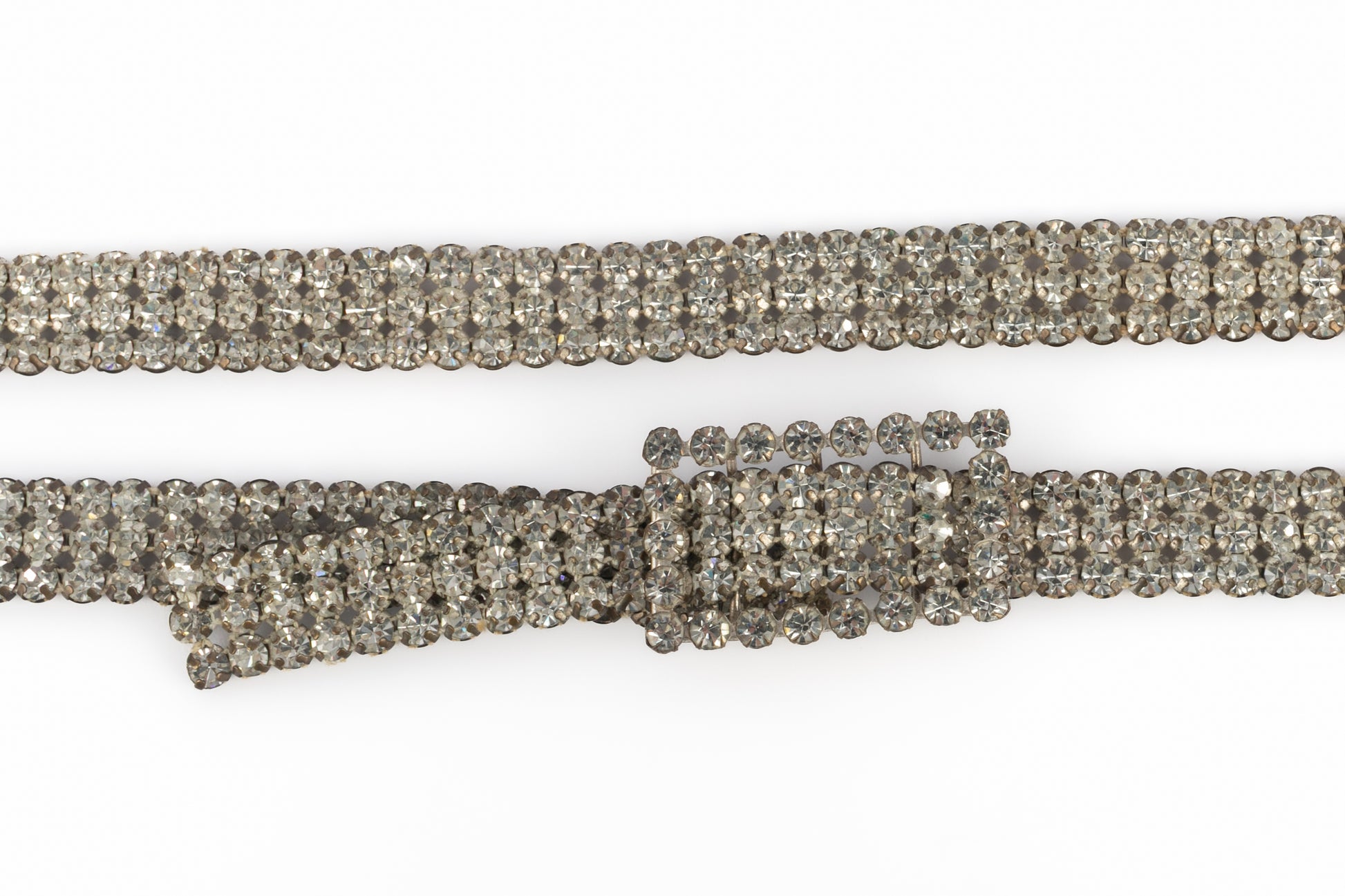 Ceinture strassée argentée