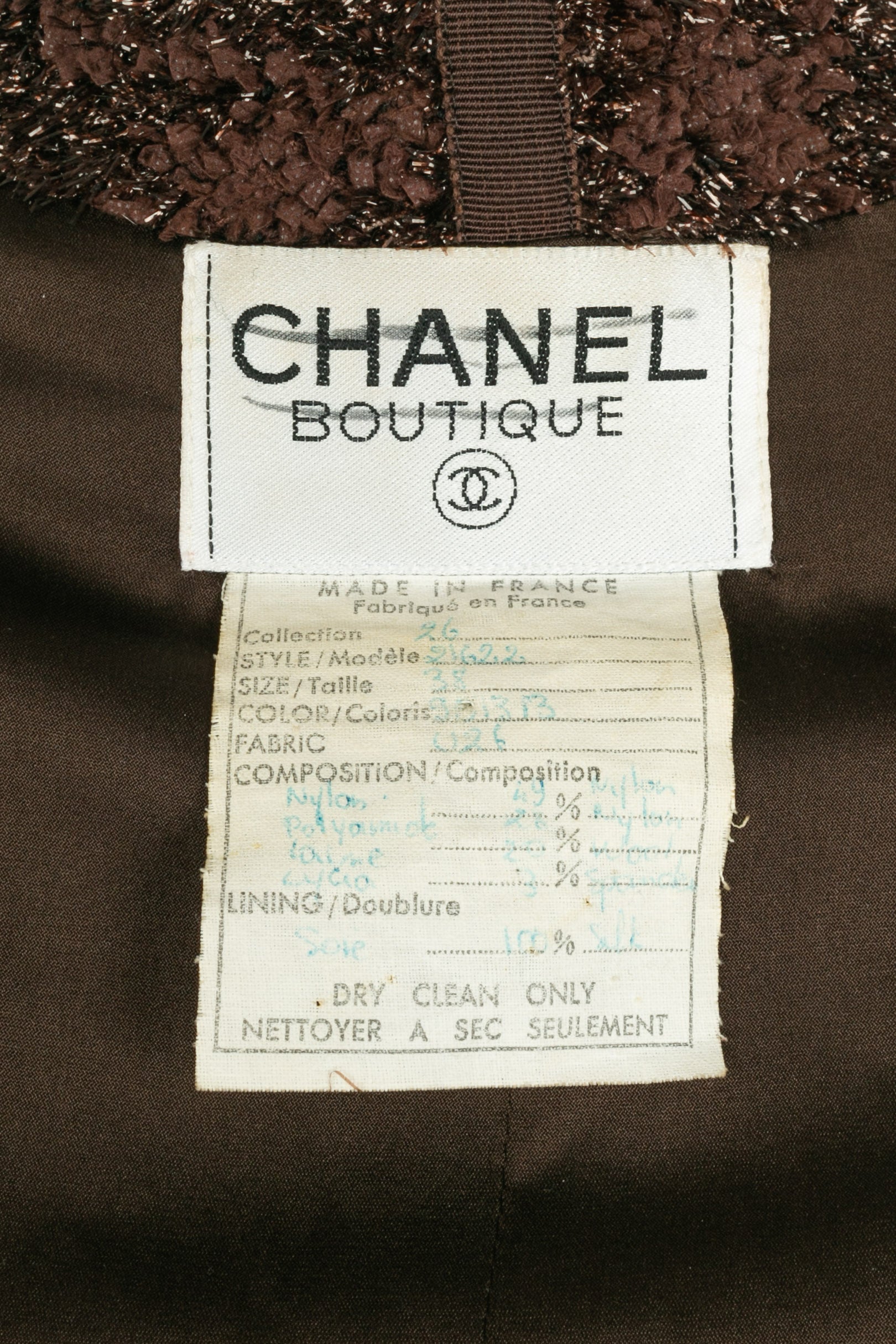 Veste Chanel Hiver 1991