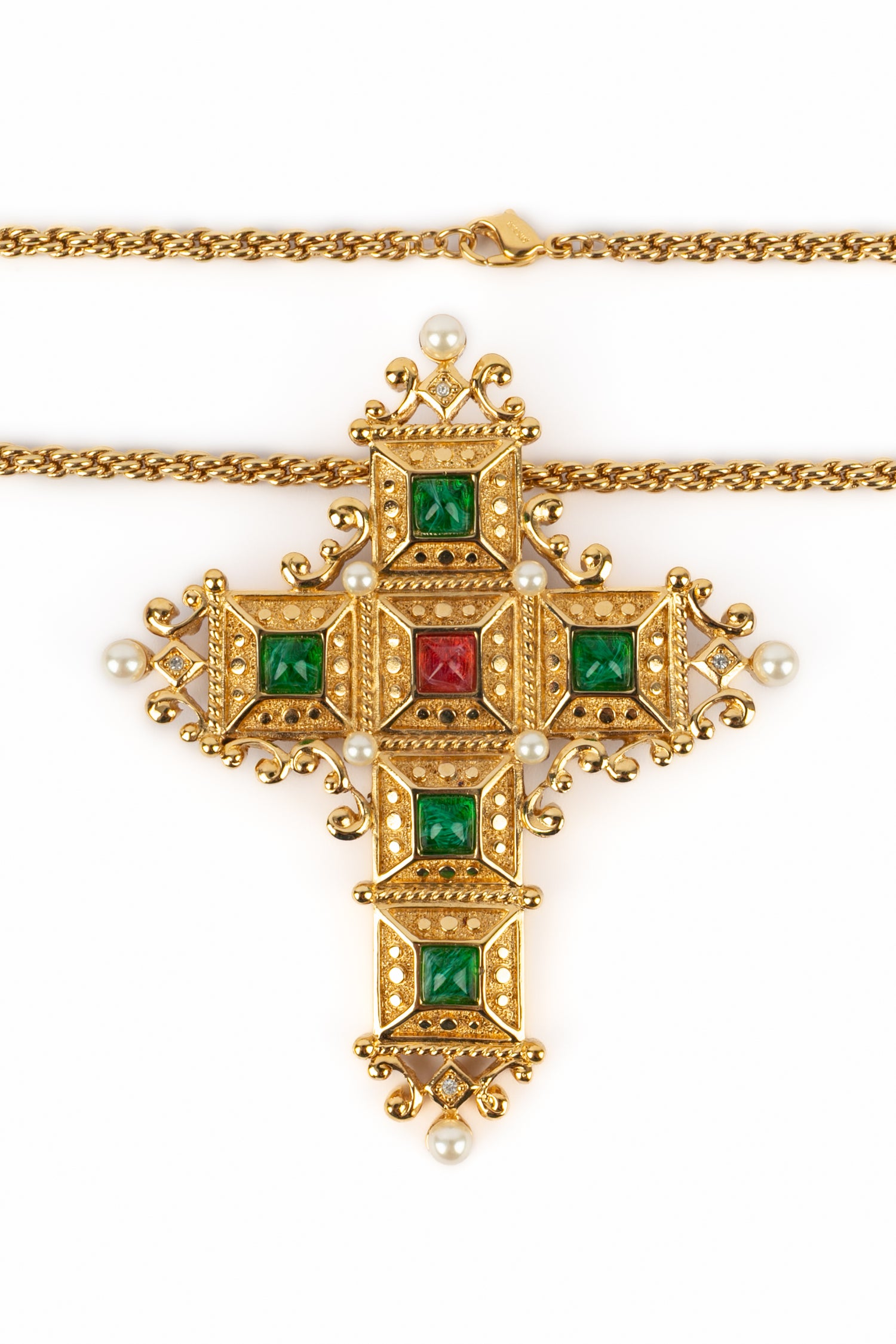 Collier "Croix" Christian Dior