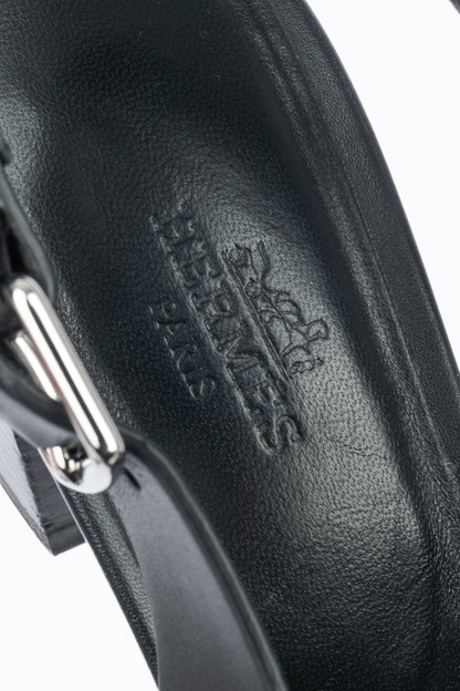 Sandales "Elbe 60" en cuir Hermès