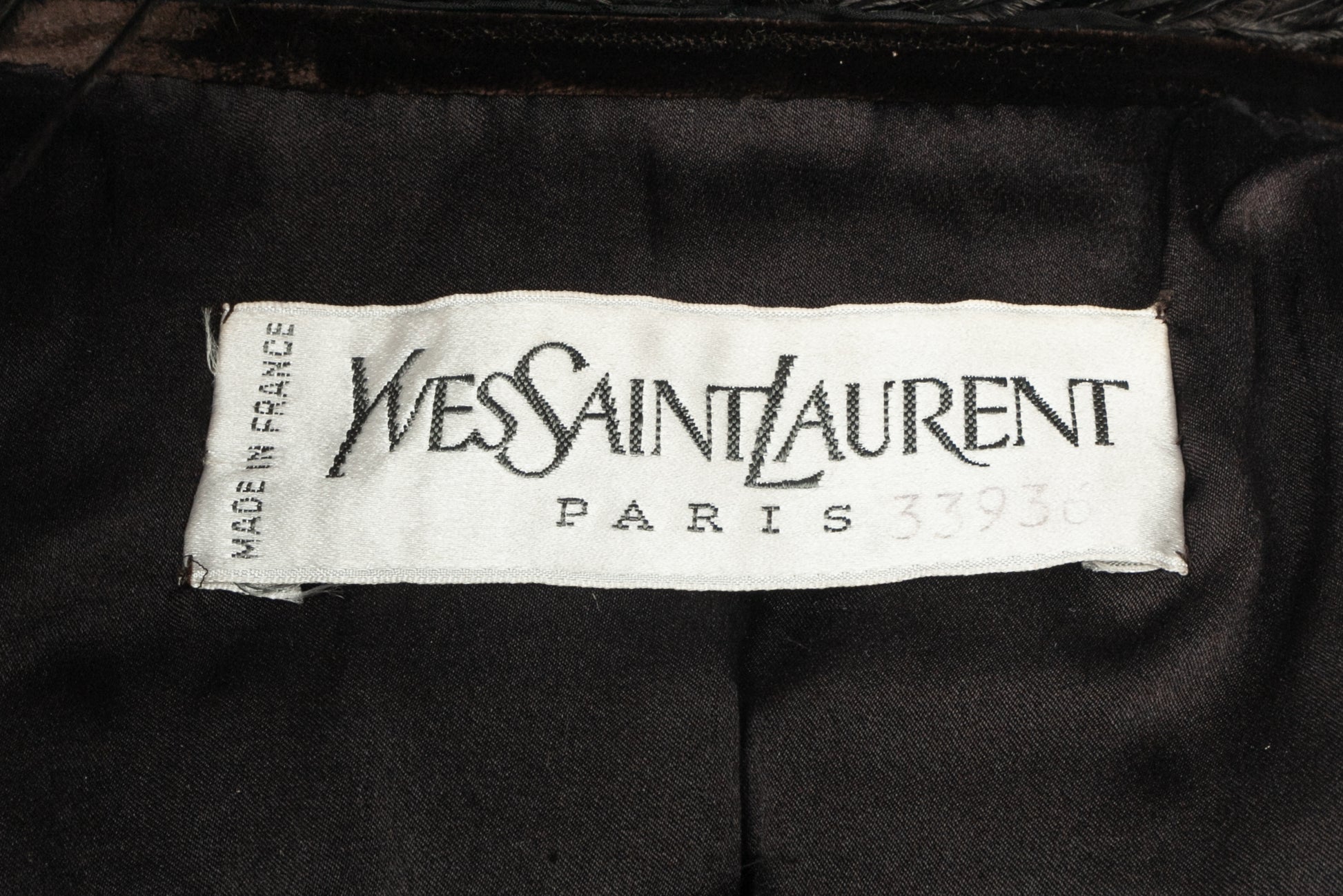 Veste Yves Saint Laurent Haute Couture 1980's