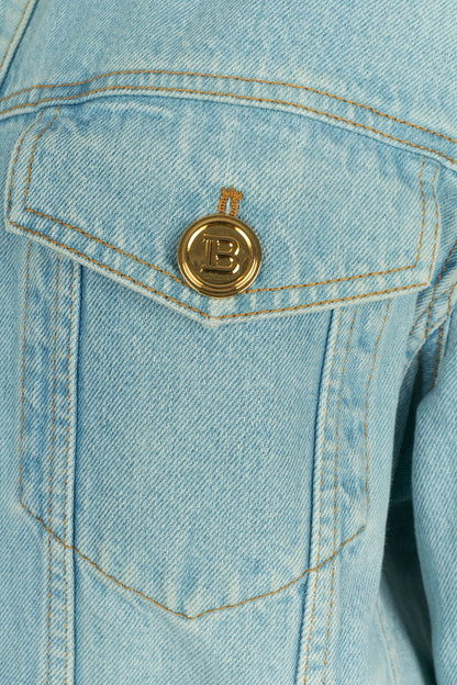 Veste en jean Balmain