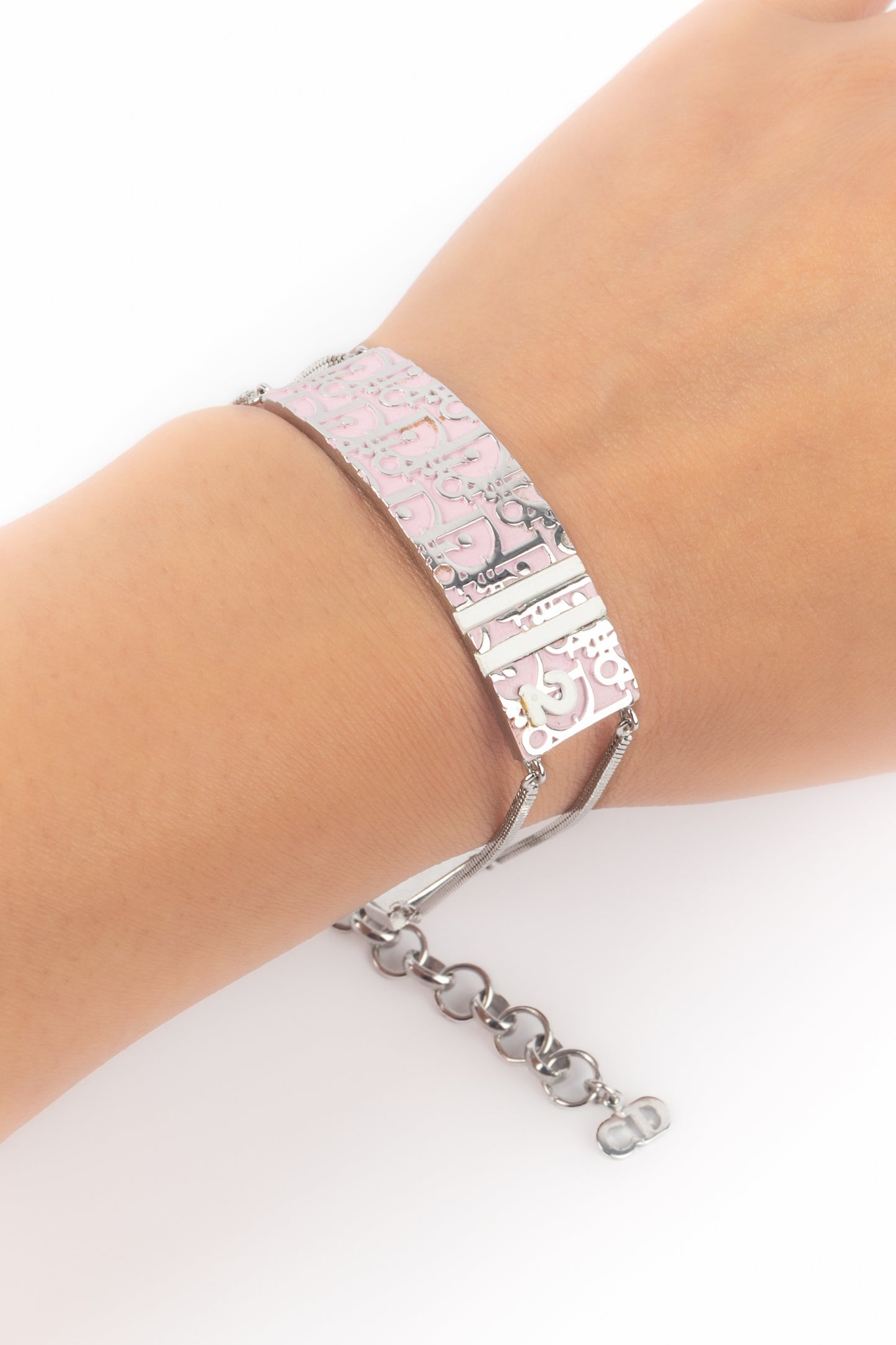 Bracelet émaillé rose Dior