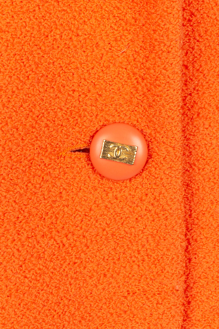 Veste orange Chanel 1990's