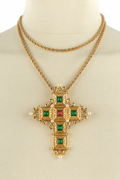 Collier "Croix" Christian Dior