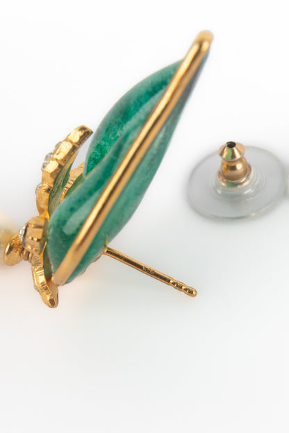 Boucles d'oreilles vertes Augustine