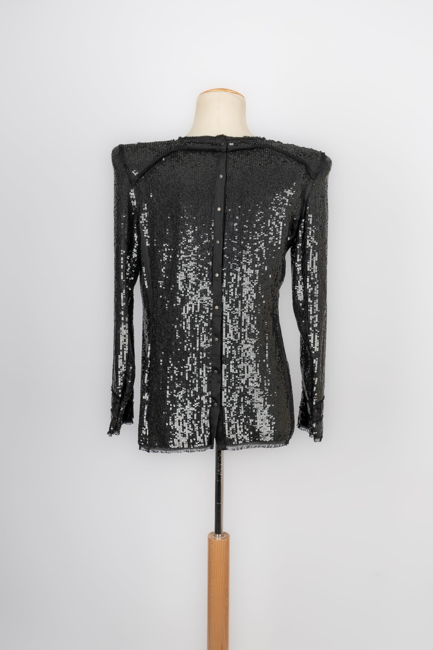 Top à paillettes Balmain 