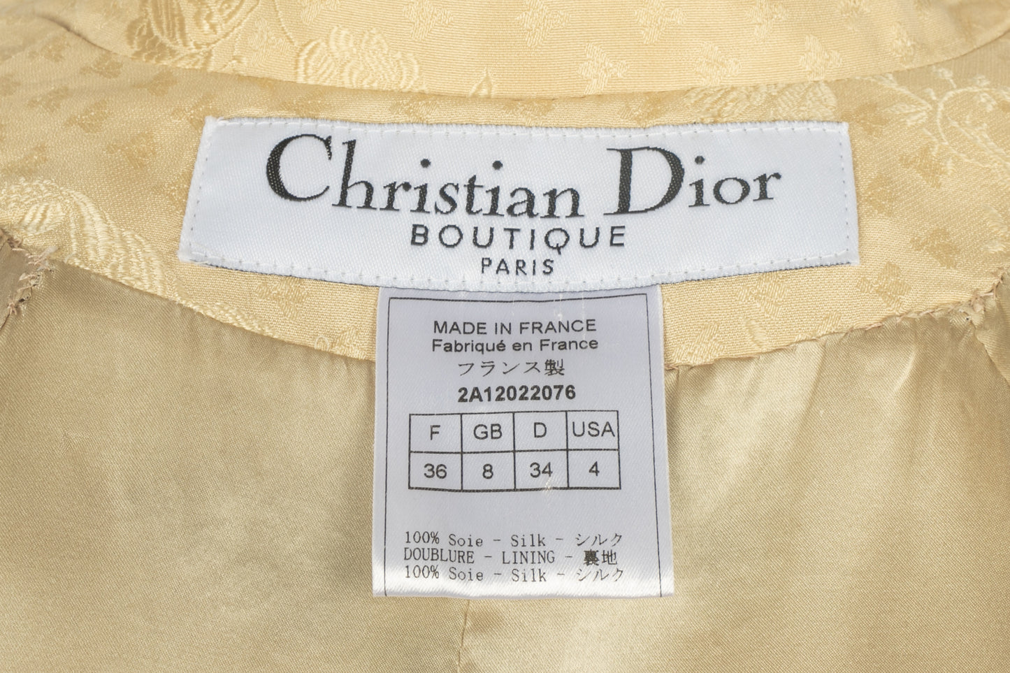 Veste Christian Dior 2002's
