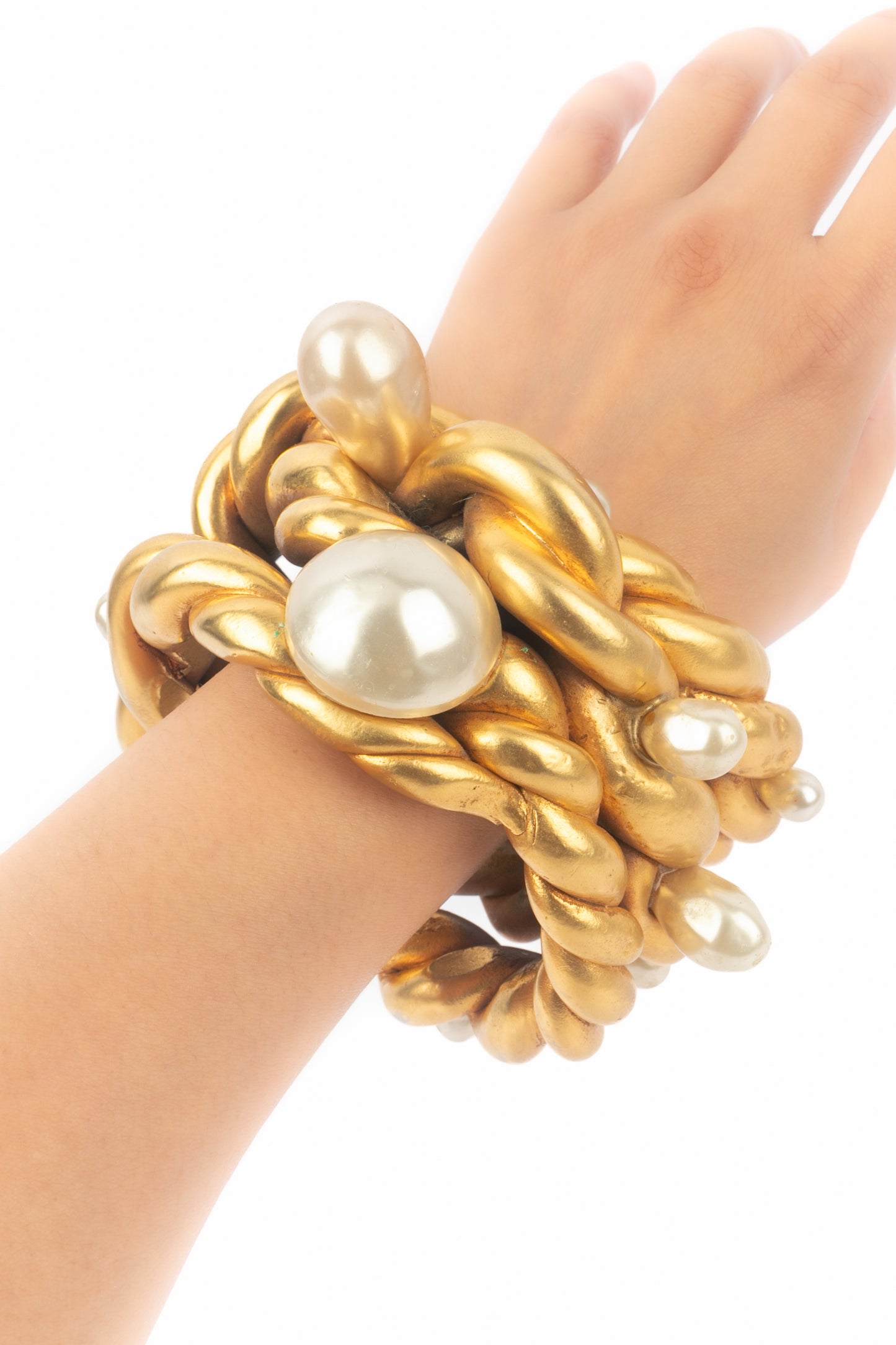 Bracelet manchette Chanel 1990