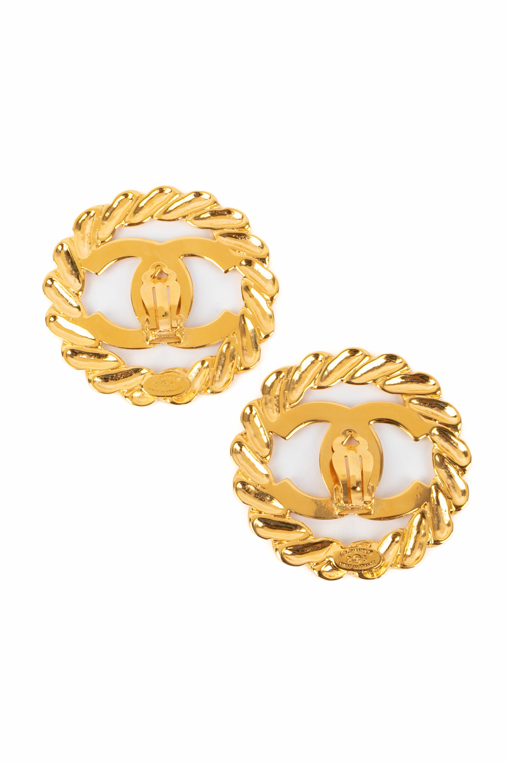 Boucles d'oreilles cc Chanel 1990's