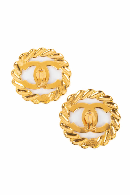 Boucles d'oreilles cc Chanel 1990's