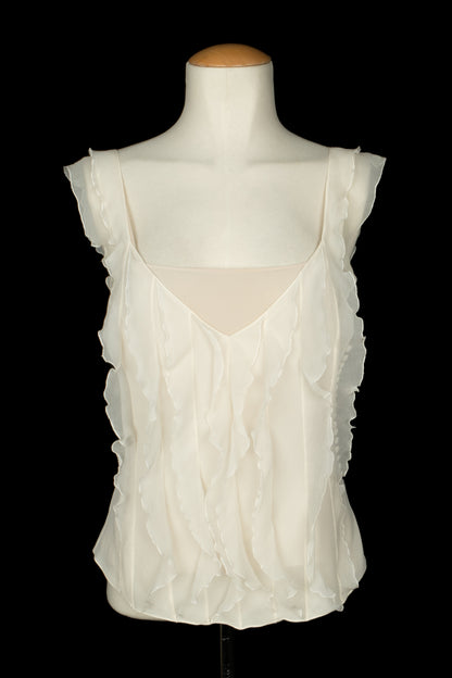 Top Christian Dior à volants