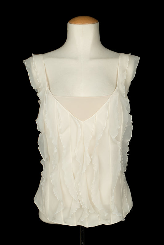 Top Christian Dior à volants