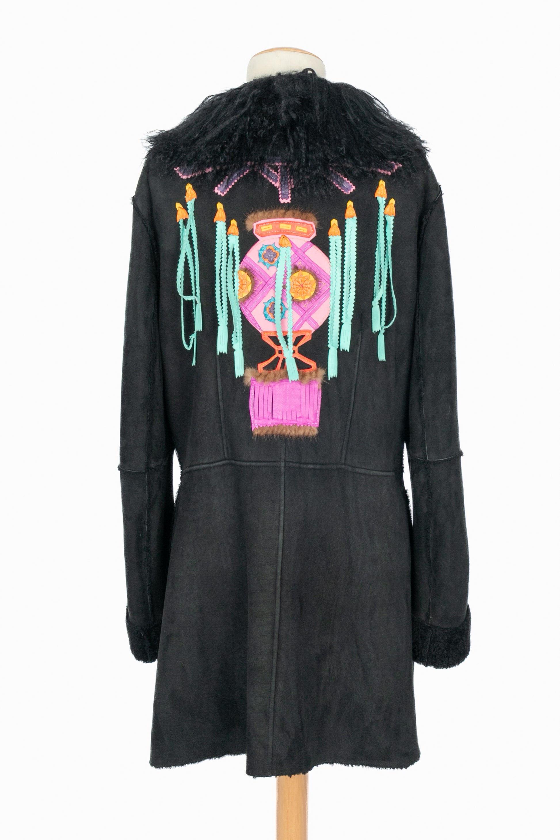 Manteau en cuir John Galliano 