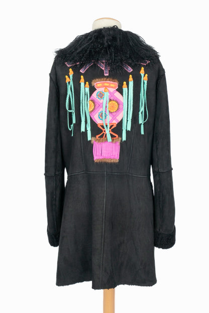 Manteau en cuir John Galliano 