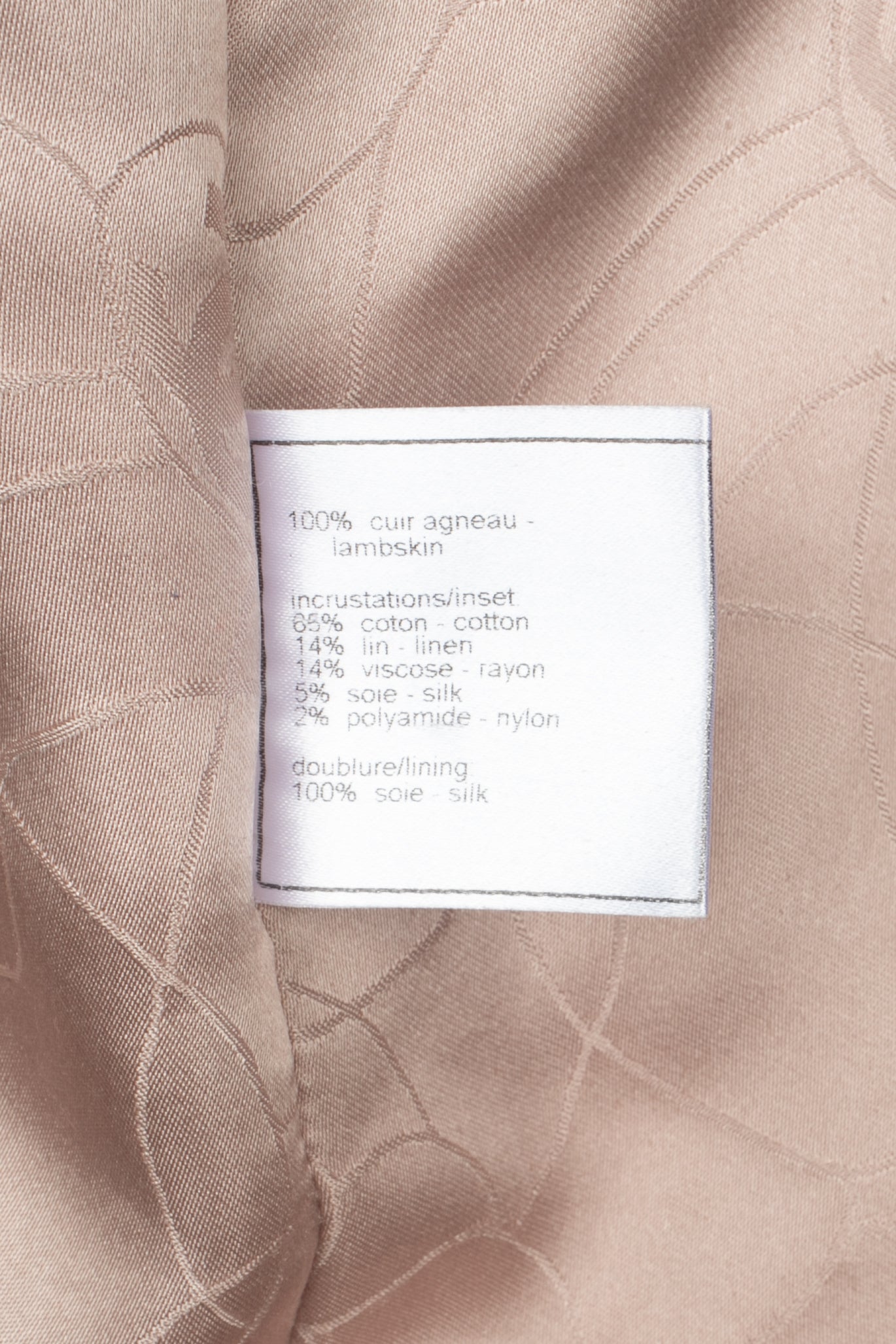 Veste en cuir Chanel Printemps 2005