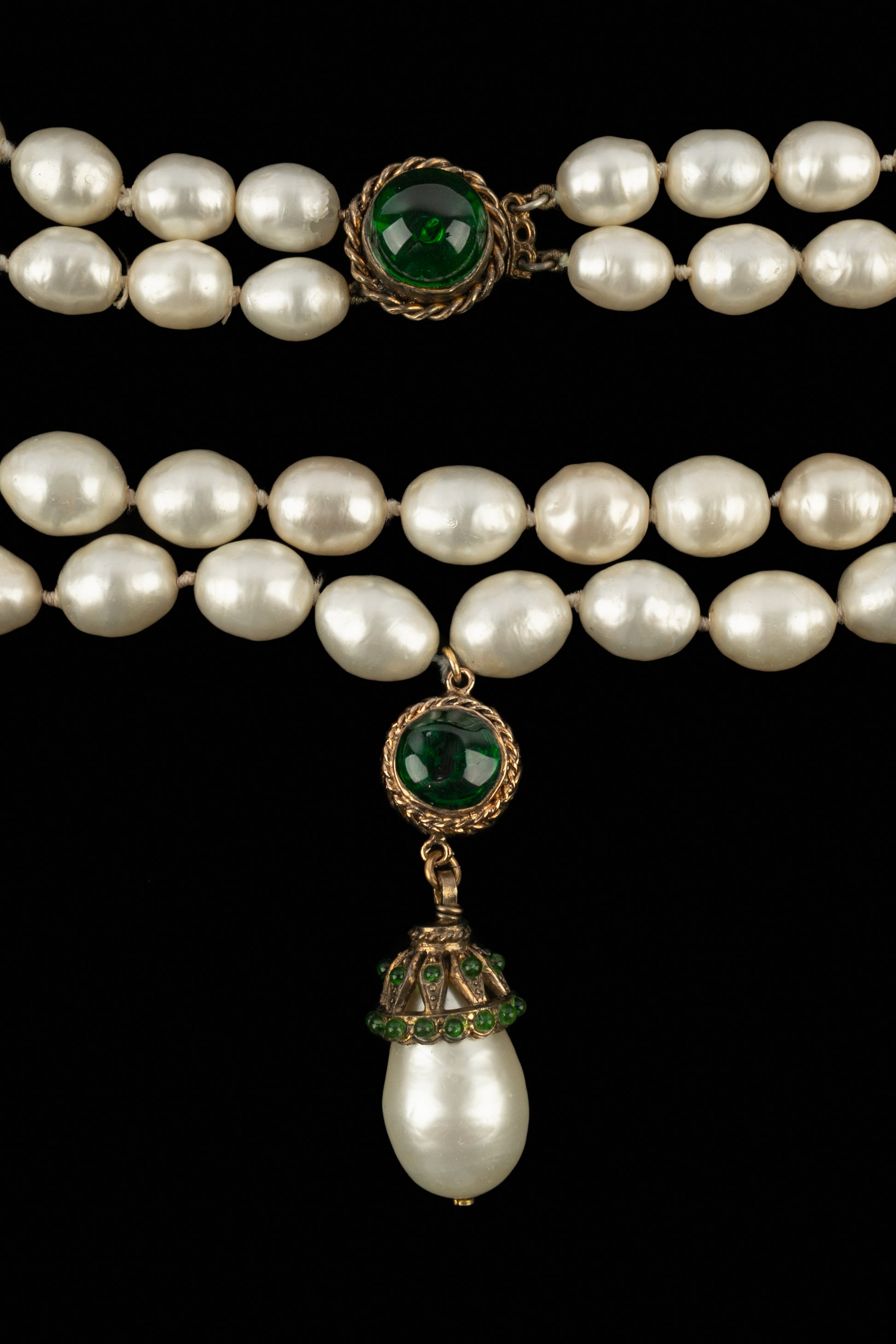 Collier de perles Chanel 1980's