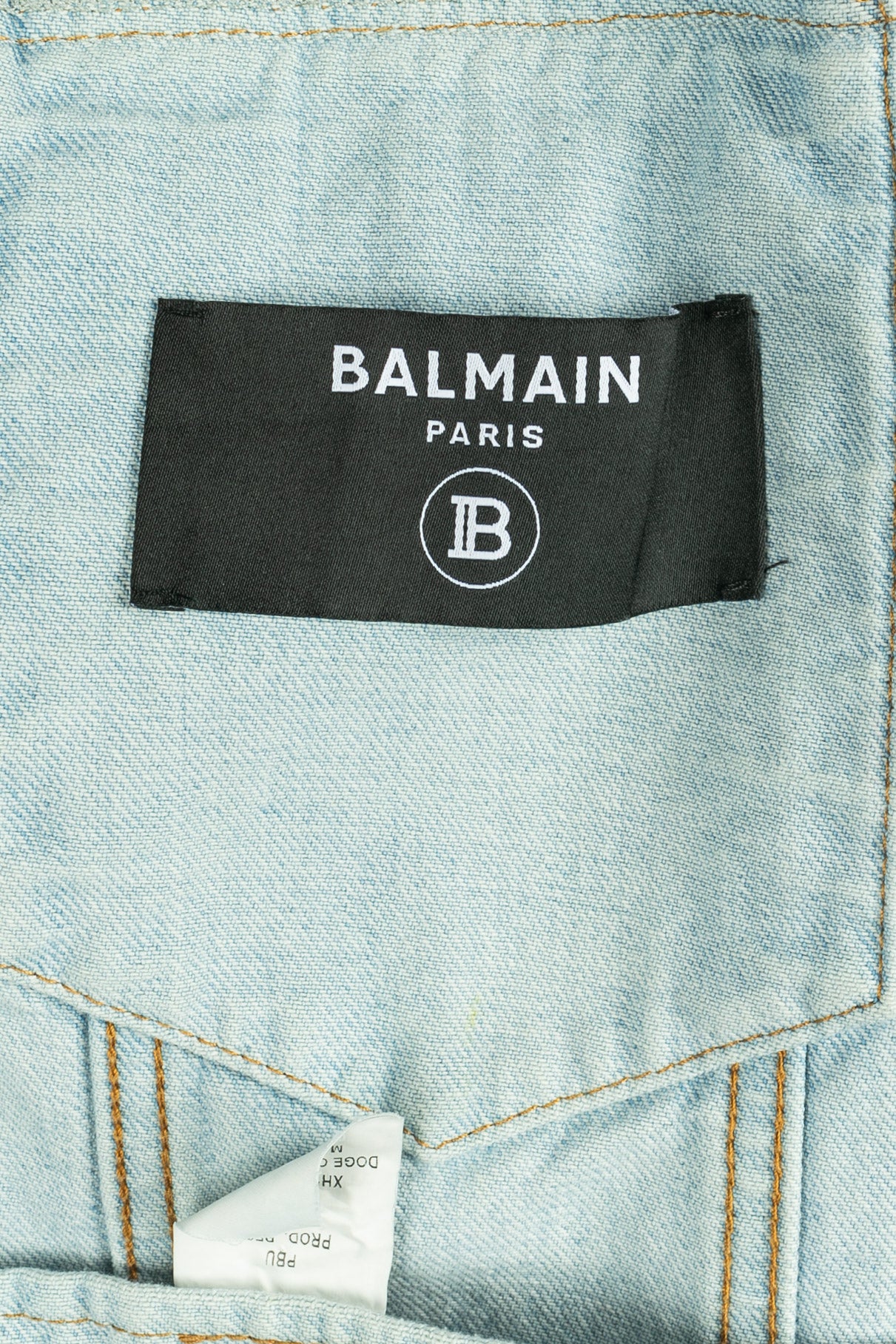 Veste en jean Balmain