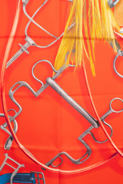 Foulard "Projets carrés au crayon" Hermès