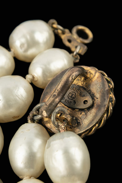 Collier de perles Chanel 1980's