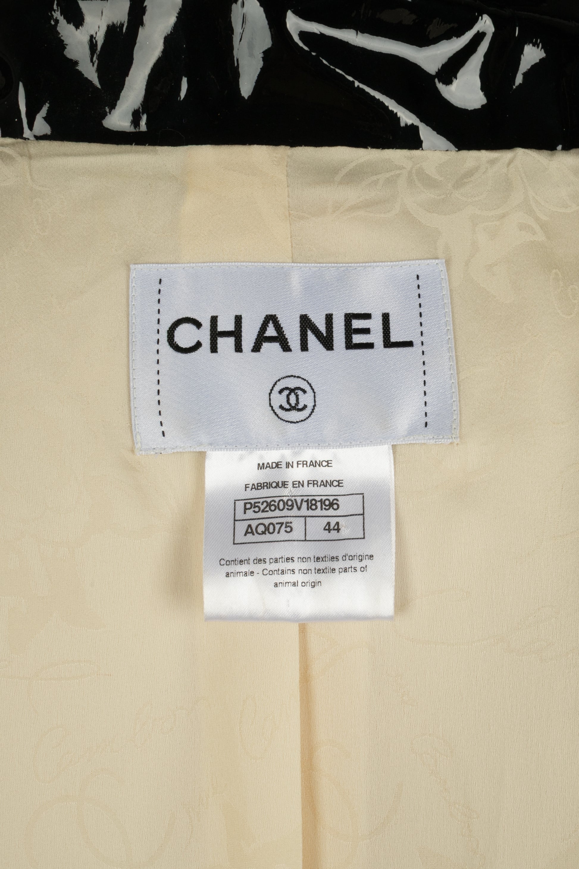 Veste beige Chanel hiver 2015