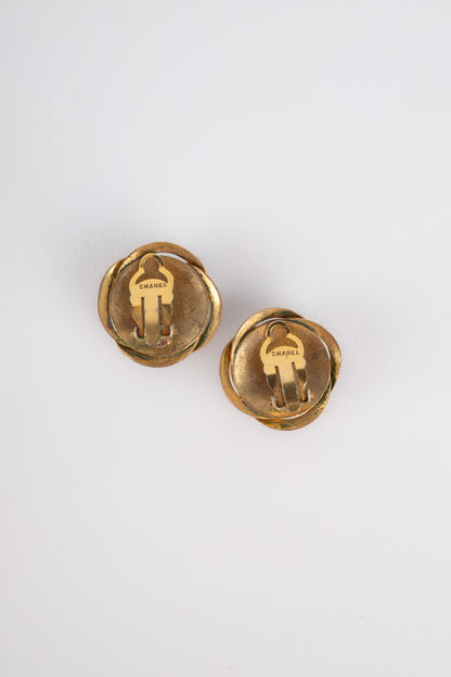 Boucles d'oreilles vertes Chanel