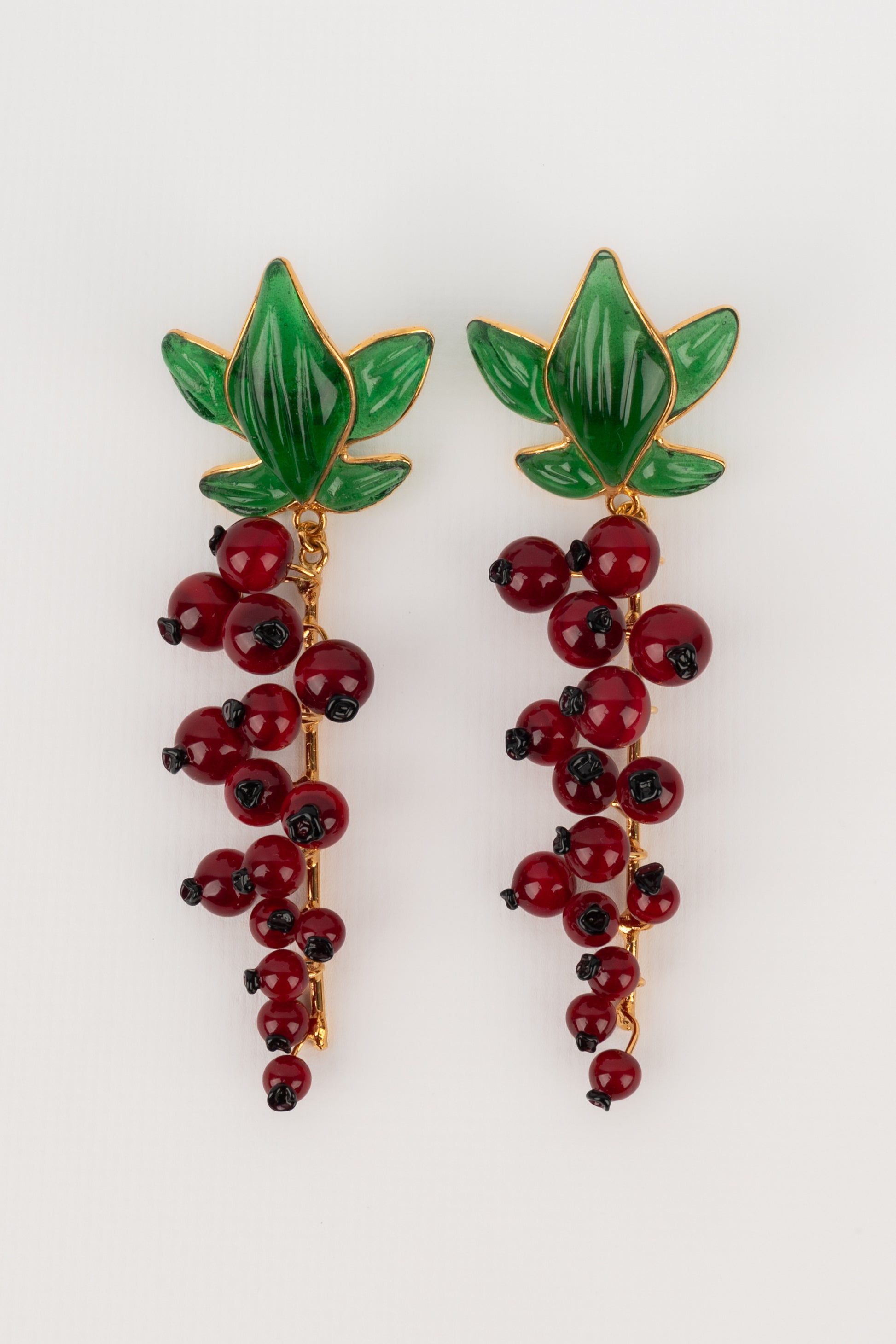 Boucles d'oreilles "groseilles" Augustine