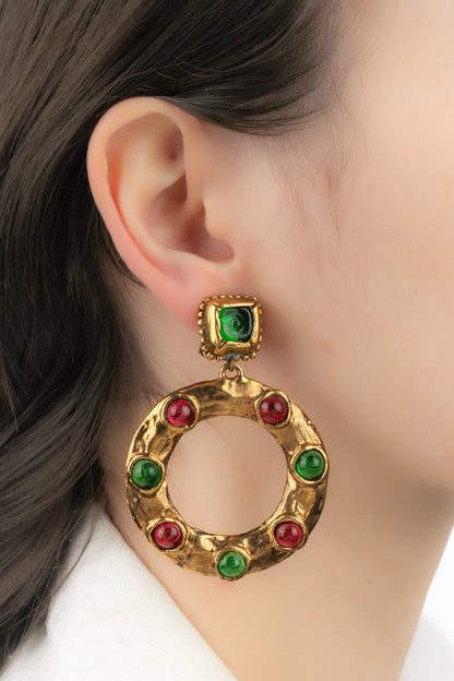 Boucles d'oreilles baroques Chanel 