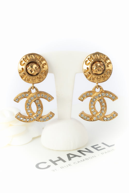 Boucles d'oreilles cc Chanel 1990's