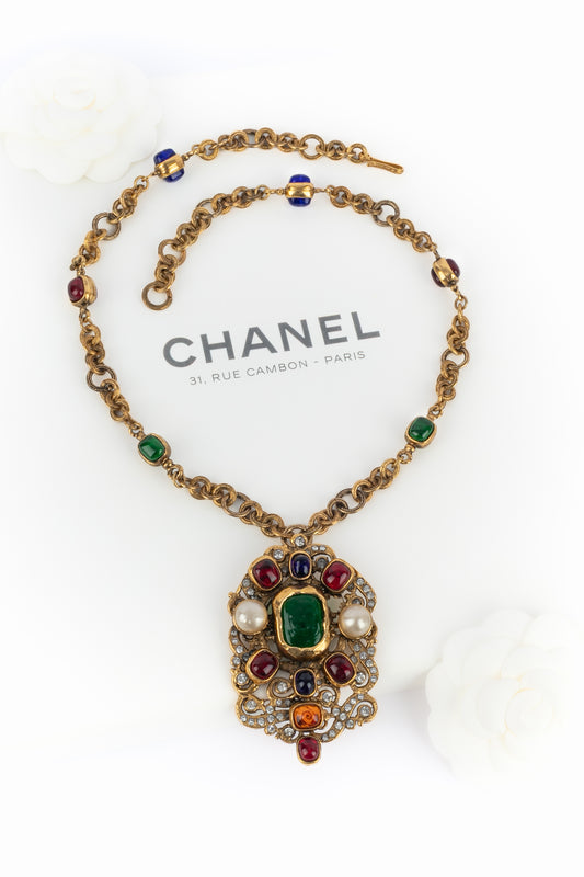 Collier pendentif byzantin Chanel 1984