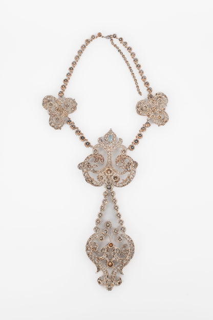 Collier strassé de théâtre