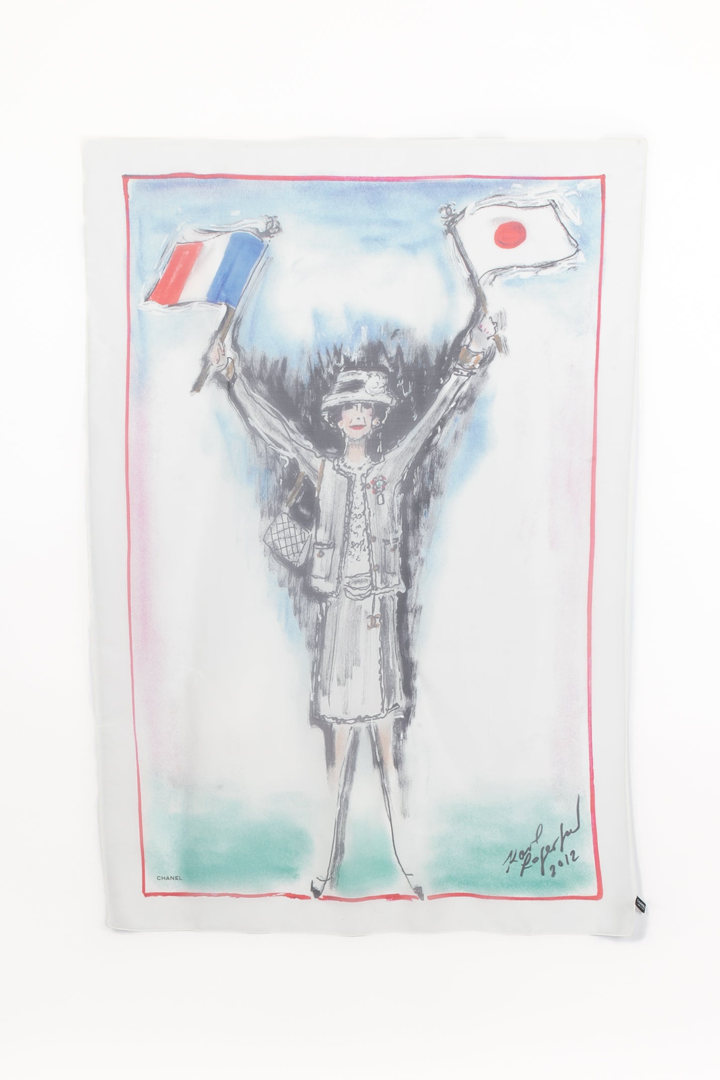 Foulard en soie Chanel