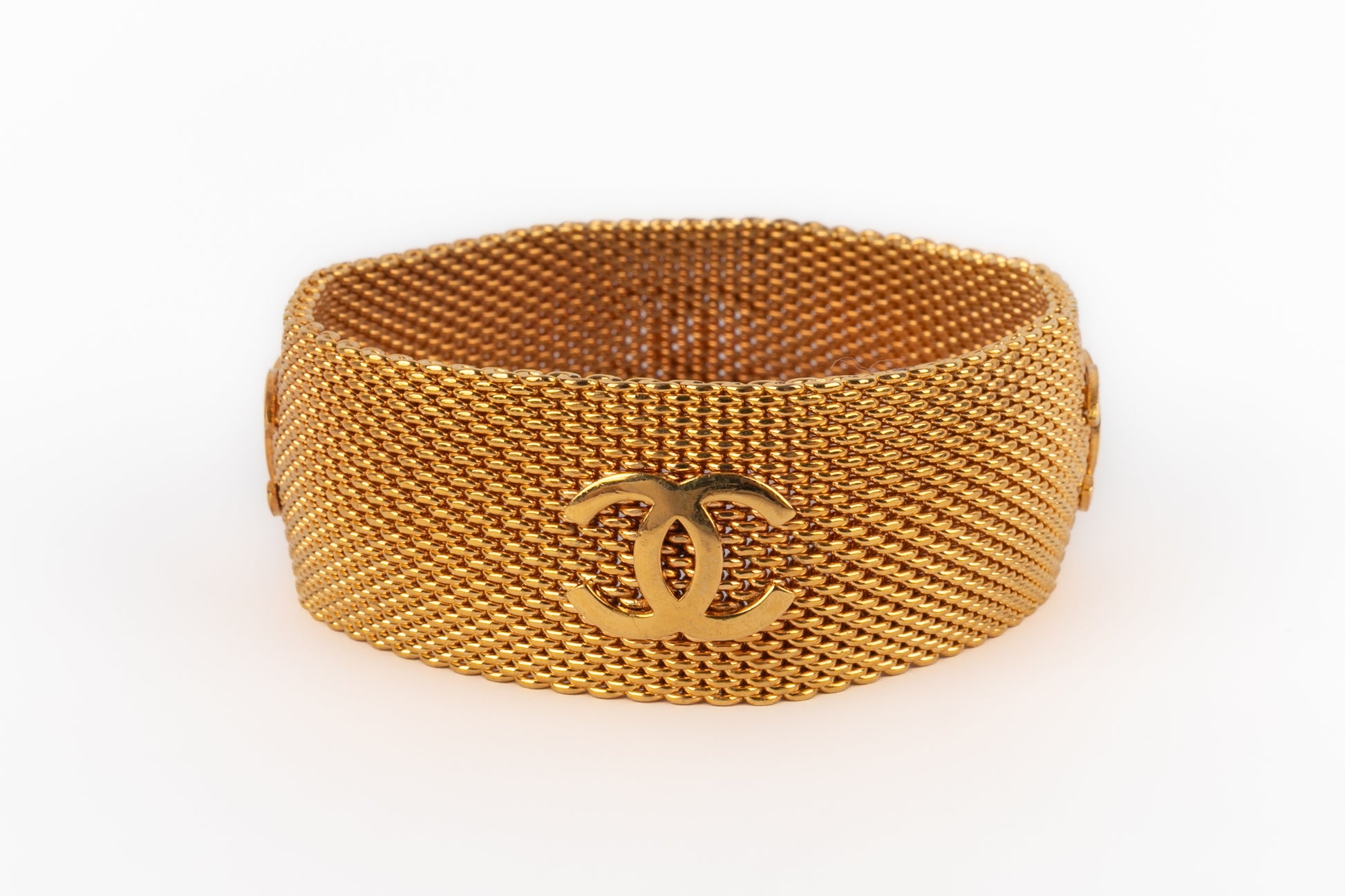 Bracelet doré Chanel 1996