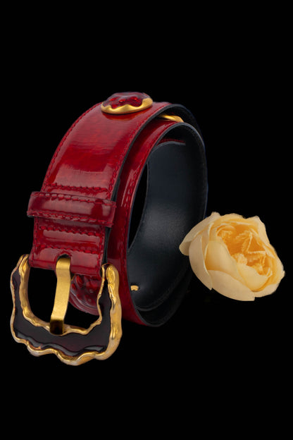 Ceinture en cuir Escada 1990's