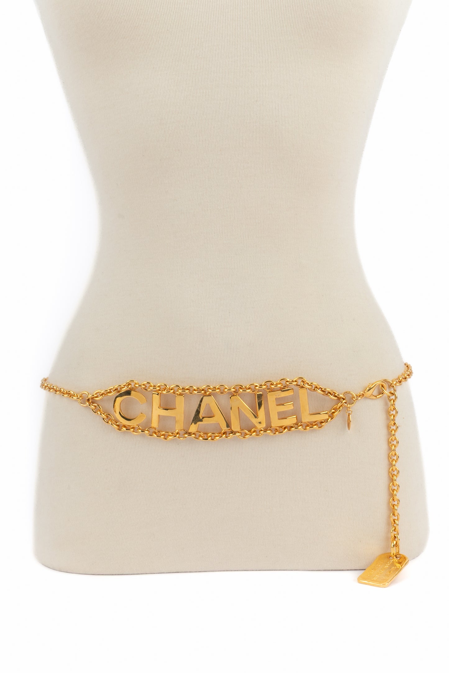 Ceinture dorée Chanel 1985-1990's