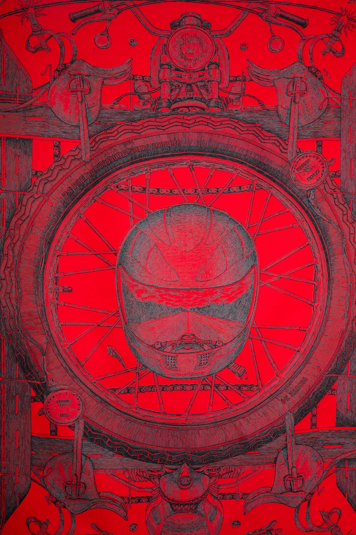 Foulard / Carré "Route 24" Hermès