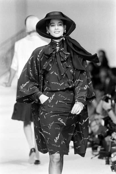 Haut en soie Chanel Printemps 1985