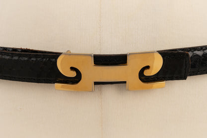 Ceinture en serpent Pierre Cardin