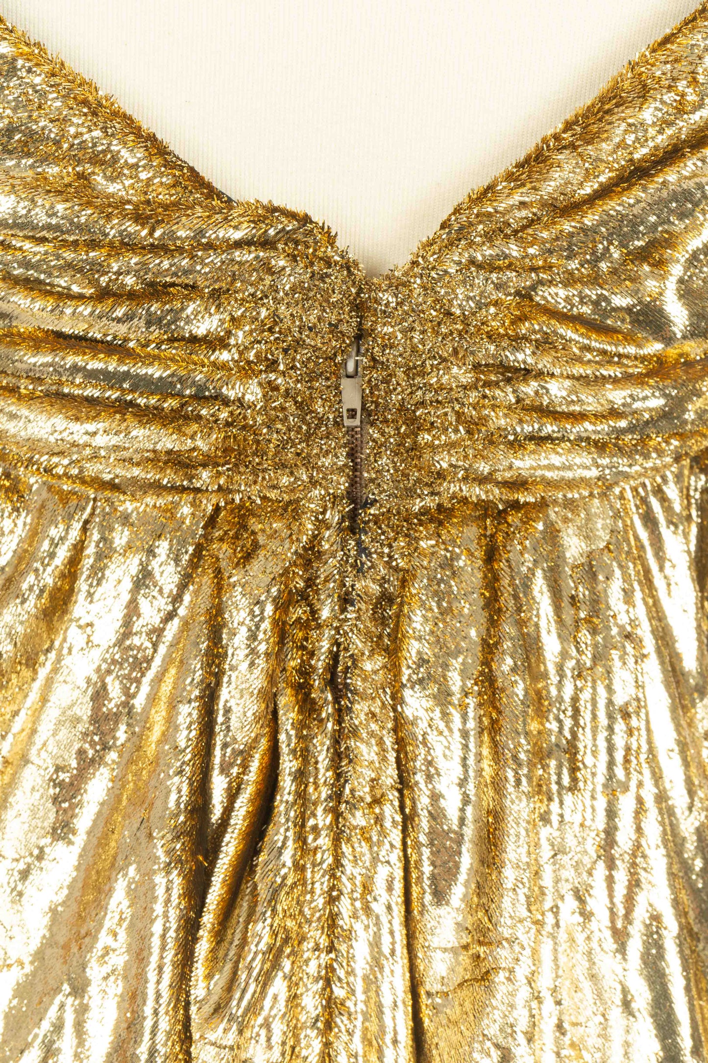 Robe dorée Nina Ricci Haute Couture 