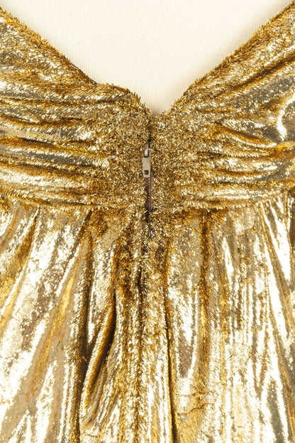 Robe dorée Nina Ricci Haute Couture 