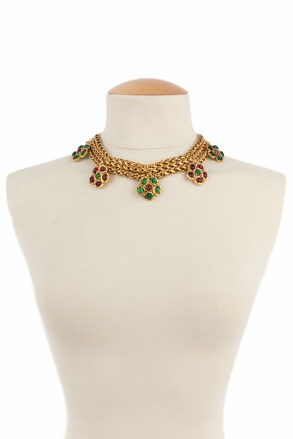 Collier fleurs Chanel 1984