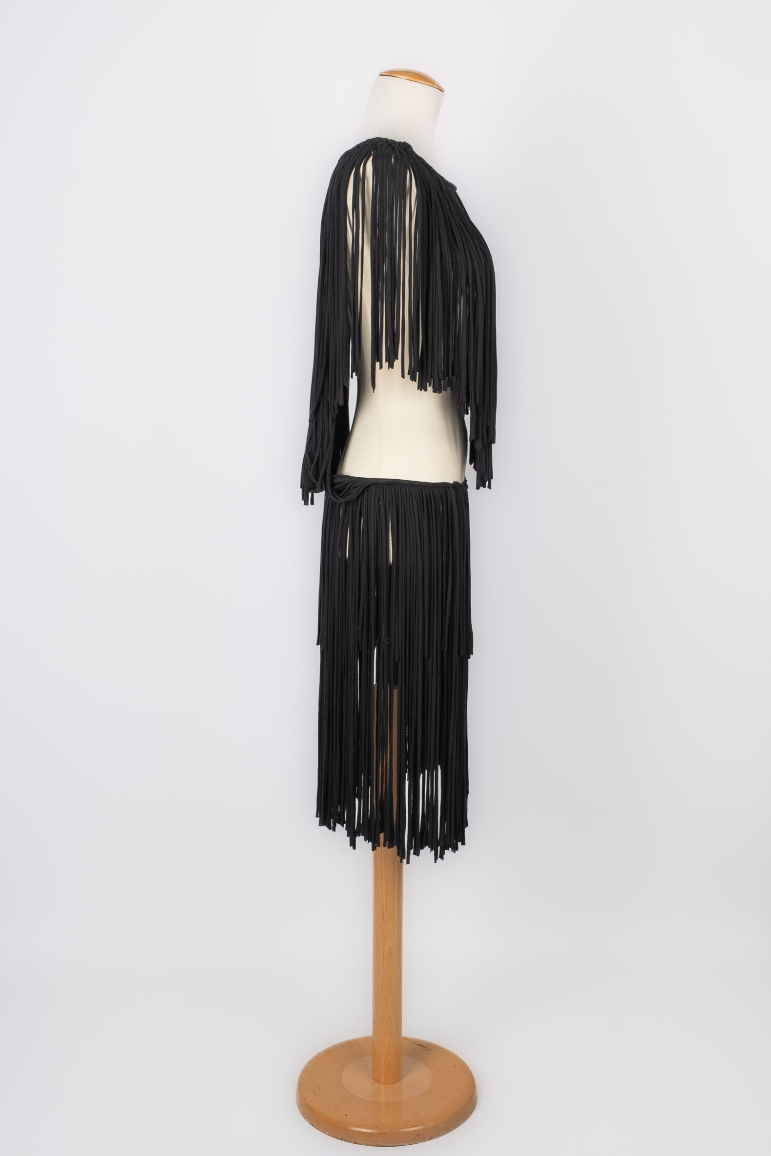 Robe à franges Lanvin 