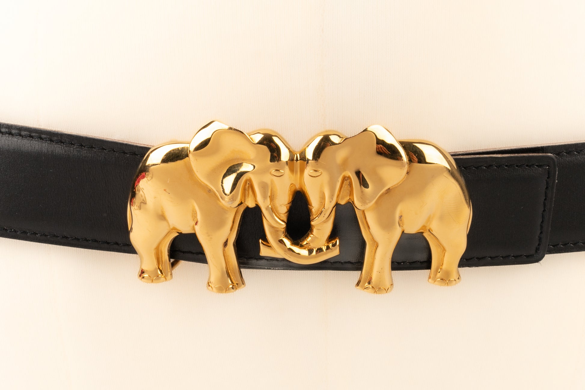 Ceinture "éléphants" Hermès