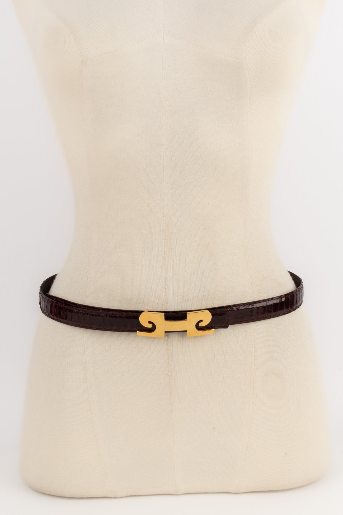 Ceinture en serpent Pierre Cardin