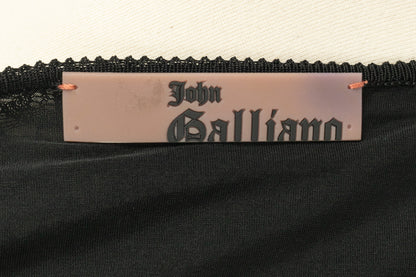 Robe en maille noire Galliano