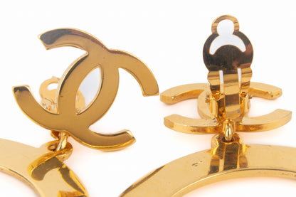 Boucles d'oreilles cc Chanel 1989-1990